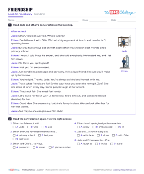 Friendship - Exercises public_resources.teaching_resource