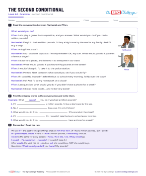 The second conditional - Exercises public_resources.teaching_resource