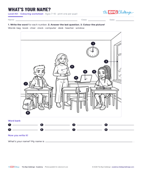 What's Your Name? - Exercises public_resources.teaching_resource