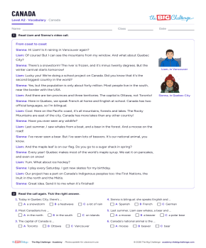 Canada - Exercises public_resources.teaching_resource