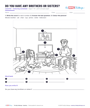 Do You Have Any Brothers or Sisters? - Exercises public_resources.teaching_resource