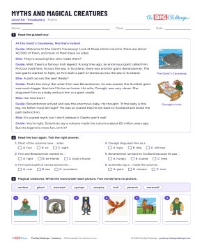 Myths and magical creatures - Exercises public_resources.teaching_resource