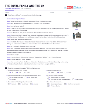 The royal family and the UK - Exercises public_resources.teaching_resource