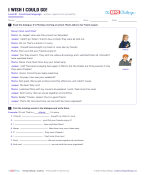 I wish I could go! - Exercises public_resources.teaching_resource