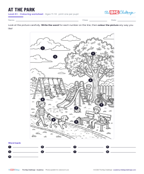 At the Park - Exercises public_resources.teaching_resource