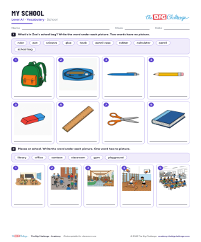 My school - Exercises public_resources.teaching_resource
