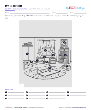 My Bedroom - Exercises public_resources.teaching_resource