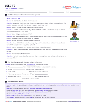 Used to - Exercises public_resources.teaching_resource