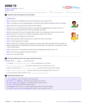 Going to - Exercises public_resources.teaching_resource