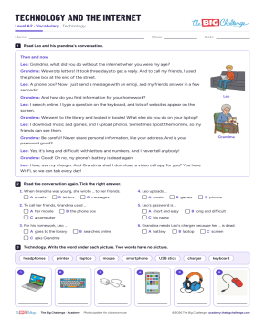 Technology and the internet - Exercises public_resources.teaching_resource