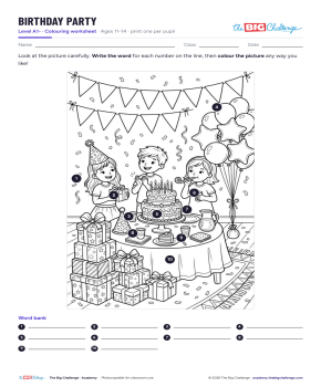 Birthday Party - Exercises public_resources.teaching_resource