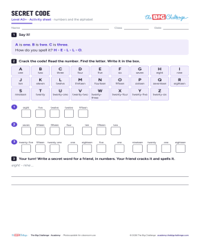 Secret Code - Exercises public_resources.teaching_resource