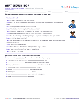 What should I do? - Exercises public_resources.teaching_resource