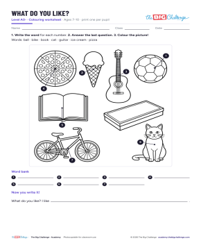 What Do You Like? - Exercises public_resources.teaching_resource