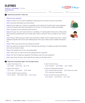 Clothes - Exercises public_resources.teaching_resource