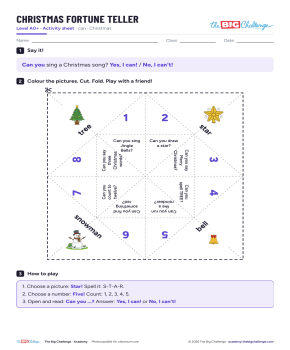 Christmas Fortune Teller - Exercises public_resources.teaching_resource