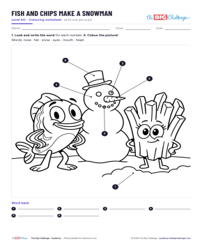 Fish and Chips Make a Snowman - Exercises public_resources.teaching_resource