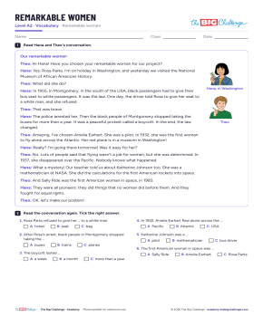 Remarkable women - Exercises public_resources.teaching_resource