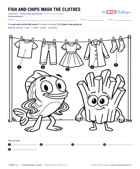 Fish and Chips Wash the Clothes - Exercises public_resources.teaching_resource