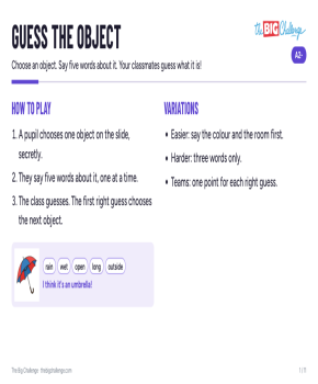 Guess the object - Other public_resources.teaching_resource