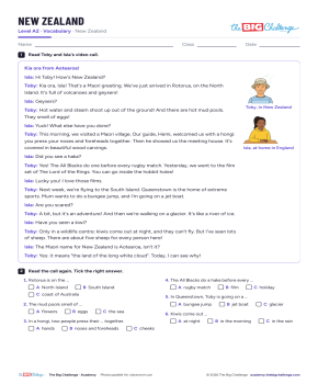 New Zealand - Exercises public_resources.teaching_resource