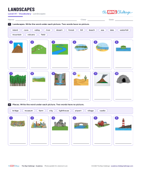 Landscapes - Exercises public_resources.teaching_resource