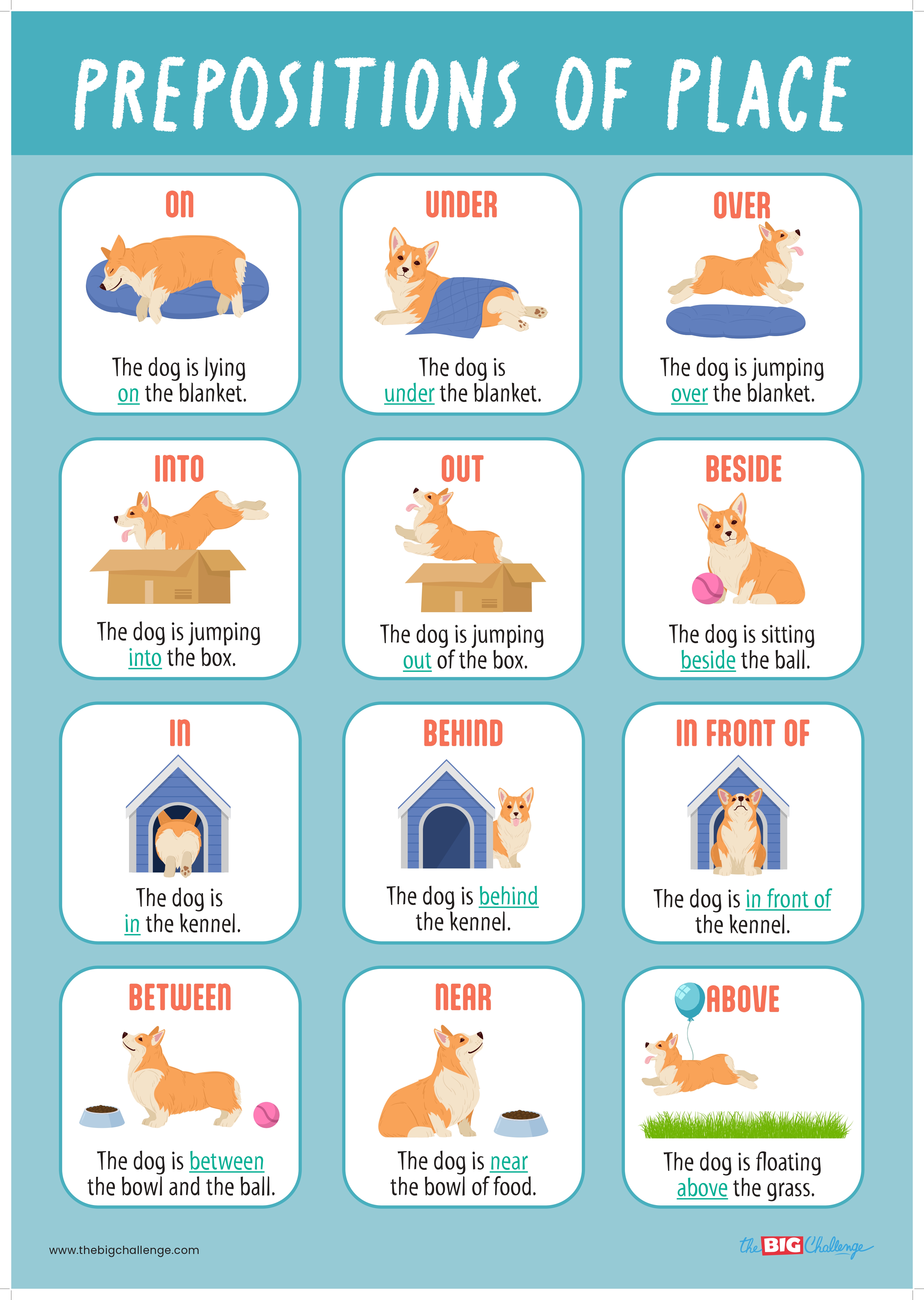 Prepositions of place