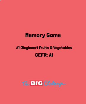 Memory Game - Fruits & Vegetables