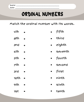 Ordinal Numbers